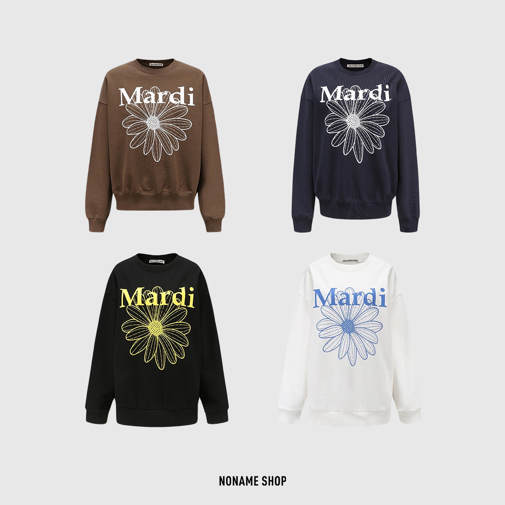 MARDI MERCREDI 經典小雛菊 印花 大學TEE 四色 (男/女款)