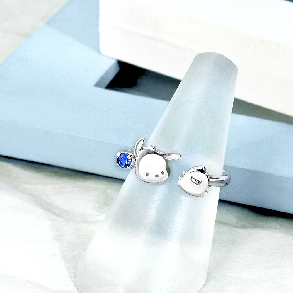 台灣製|STORY|故事銀飾|Sanrio|PC狗|Pochacco|925純銀|戒指|生日禮物|首飾|代購, image size:1000x1000