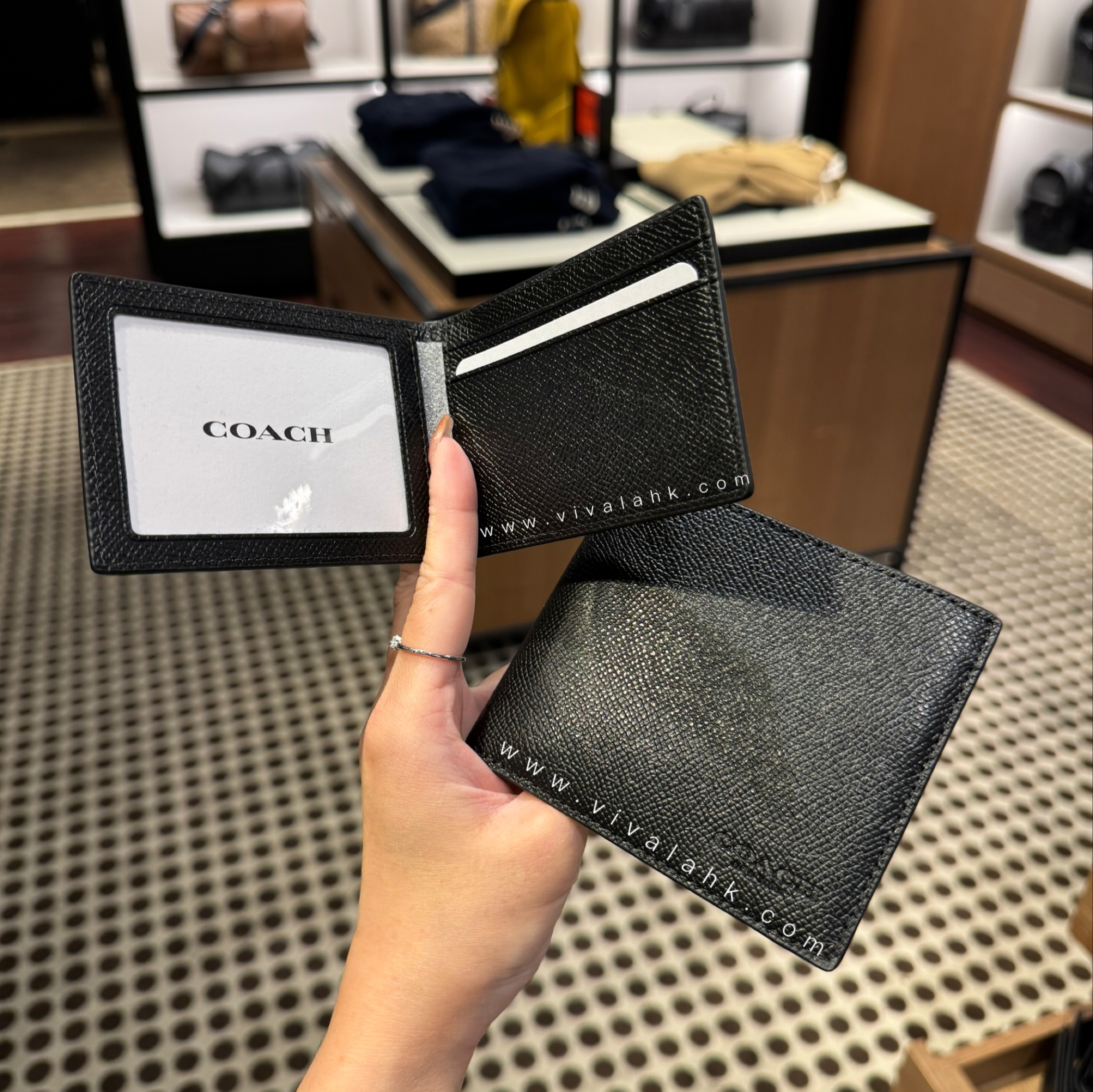 Coach -3合1 男裝銀包 (十字皮) (CR899) (C6331)