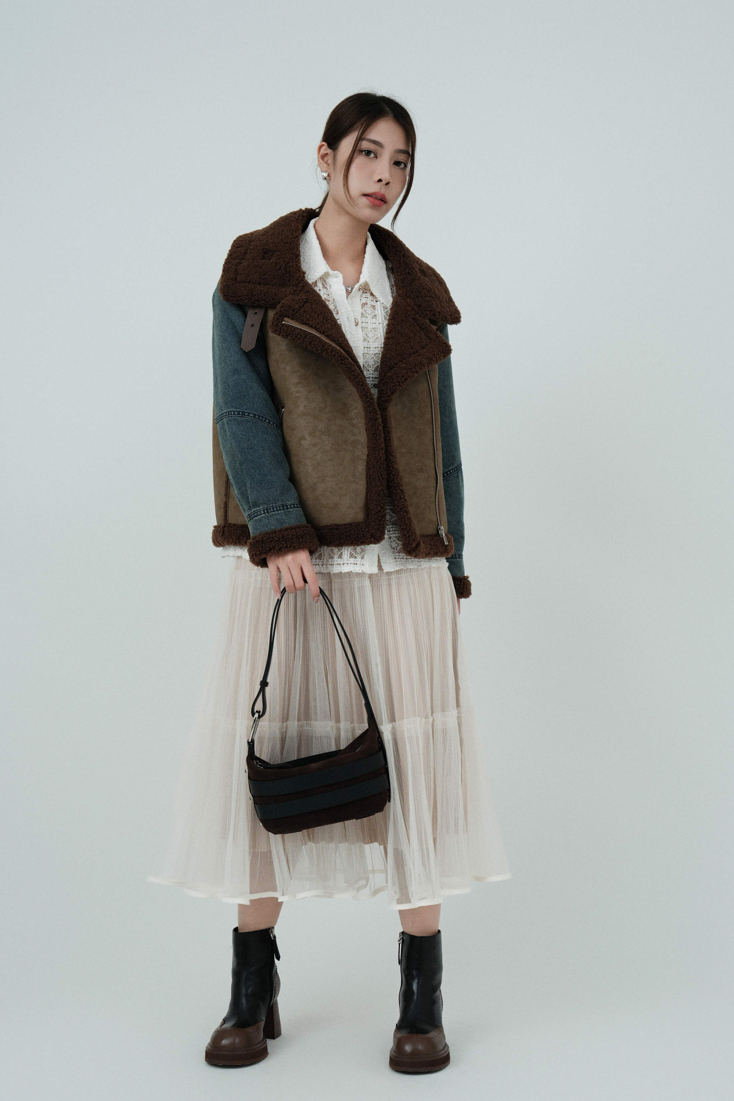 FW24_0205（外套＋上衣+半截裙）