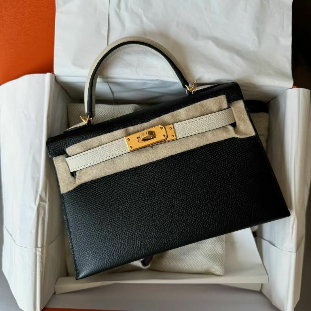 Kelly mini II 89 noir /i2 nata 熊貓 cc epsom W