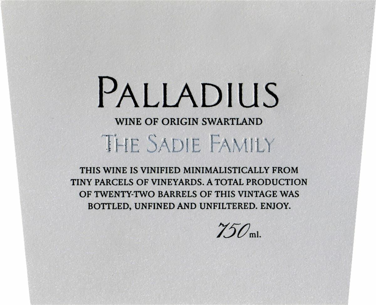 Sadie Family Palladius 2022