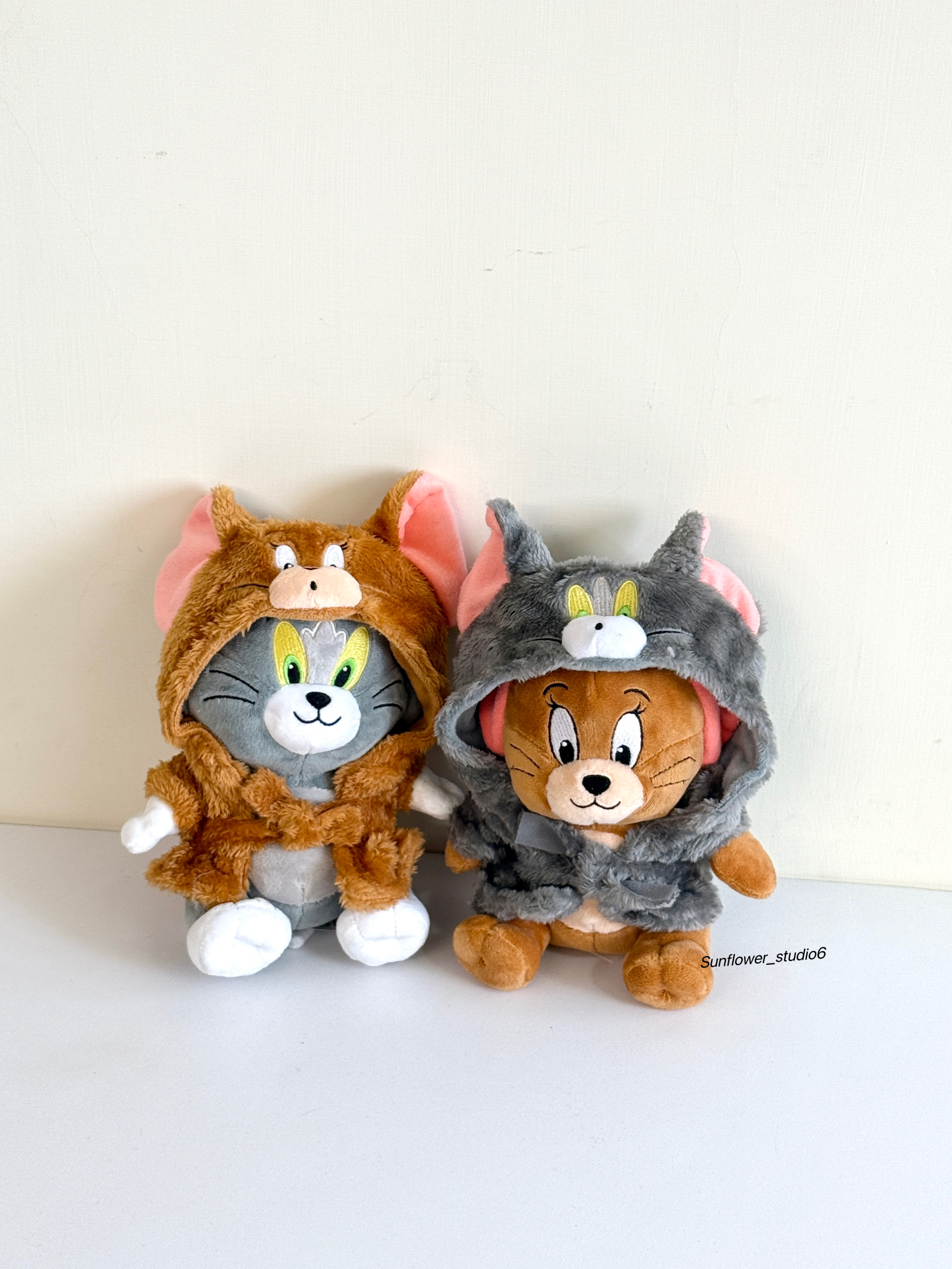 Tom and Jerry 湯姆貓與傑利鼠 正版授權 浴袍款 毛絨娃娃 毛絨公仔 情侶款 湯姆貓 傑利鼠(任買兩件711免運)/預購