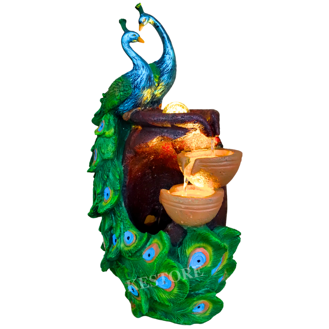 Indoor Peacock Water Fountain Code 2020009