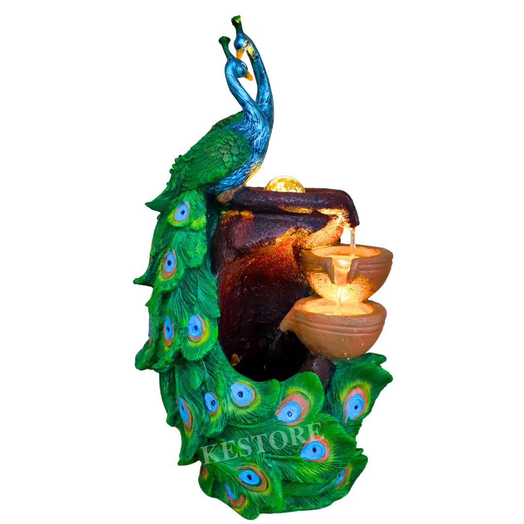 Indoor Peacock Water Fountain Code 2020009