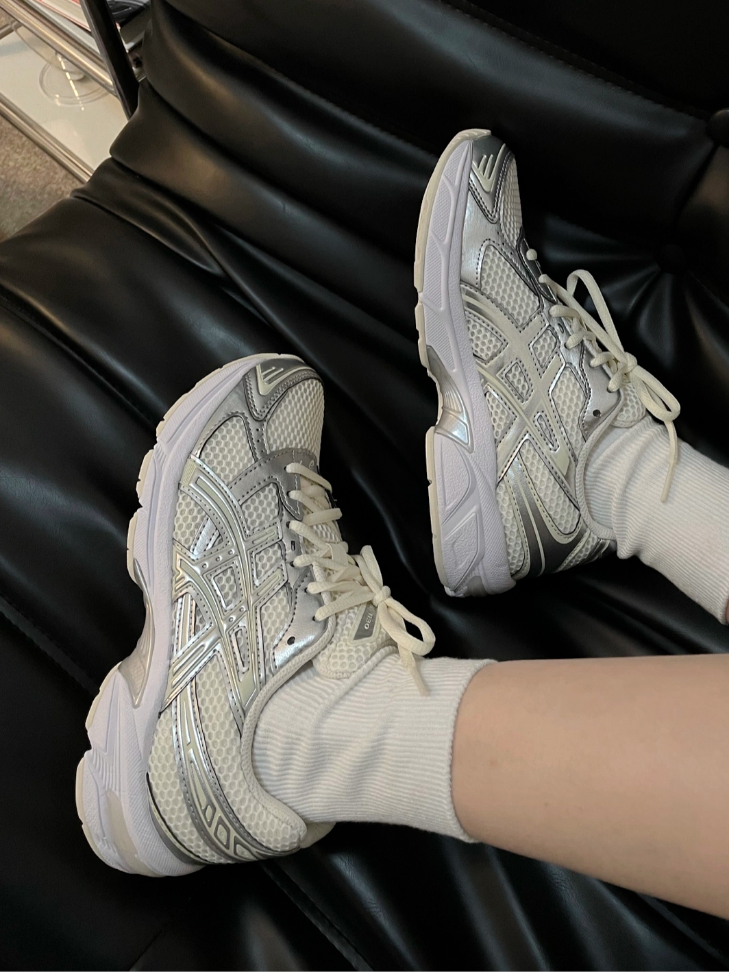 ASICS GEL-1130 奶油銀 米白 奶油白 銀色 復古 女鞋 1202A164-107 / 調貨