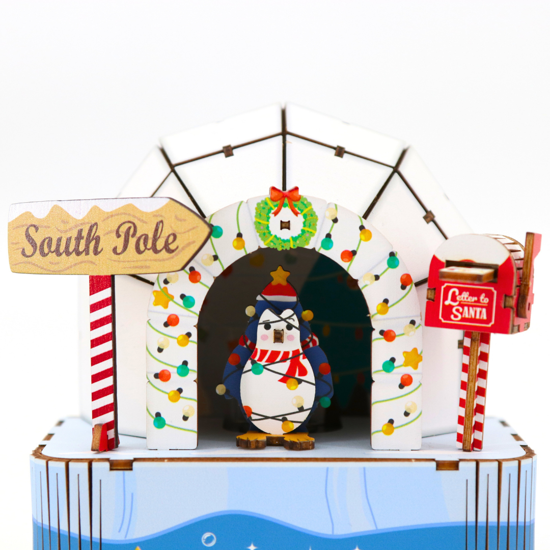 Christmas Igloo Musical Box