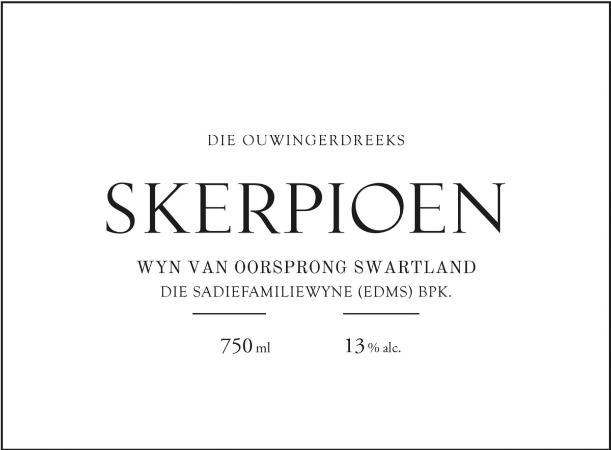 Sadie Family Old Vine Series Skerpioen White 2021 (RP94)