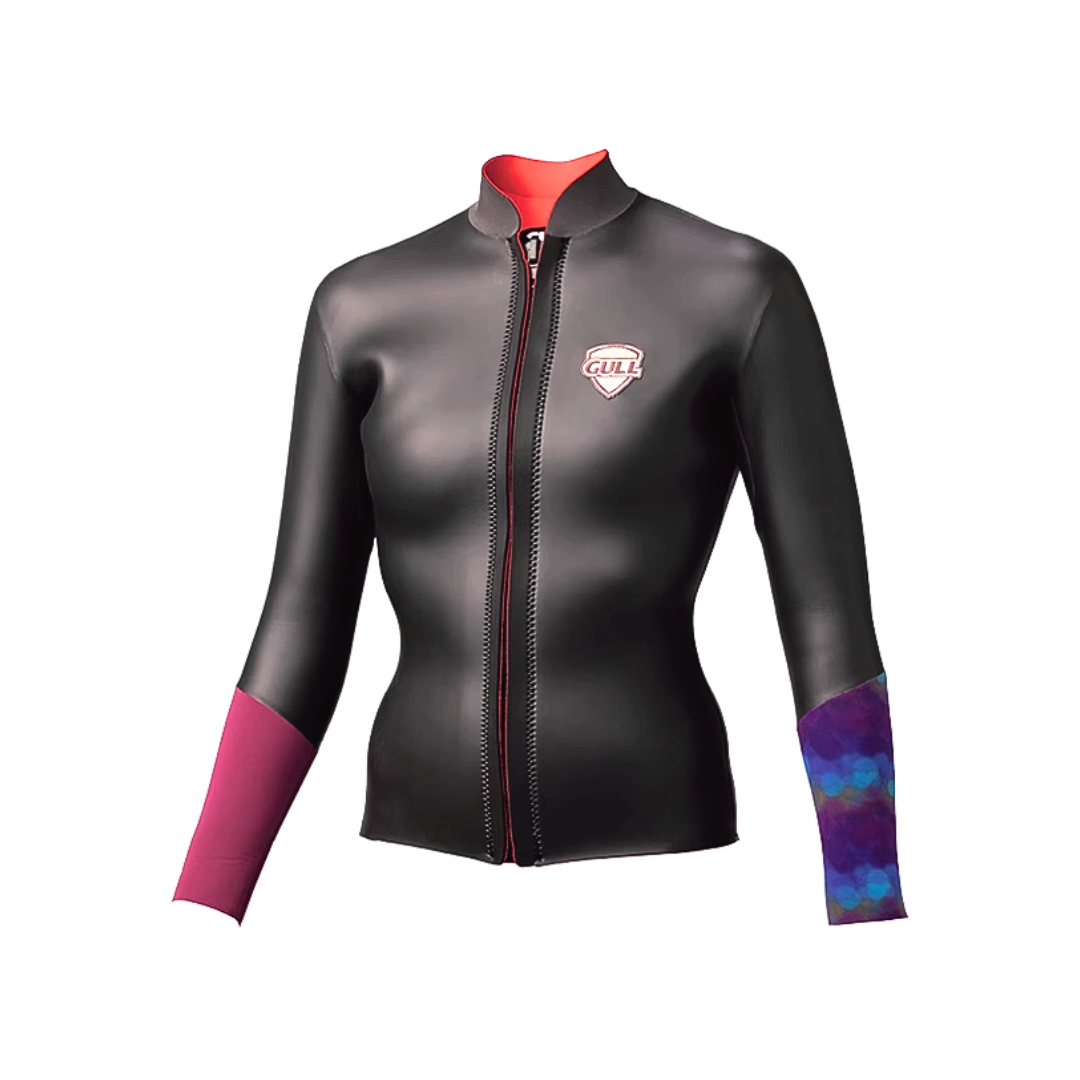 ▲停產 Gull 女款 3mm滑面防寒上衣 GW-6621