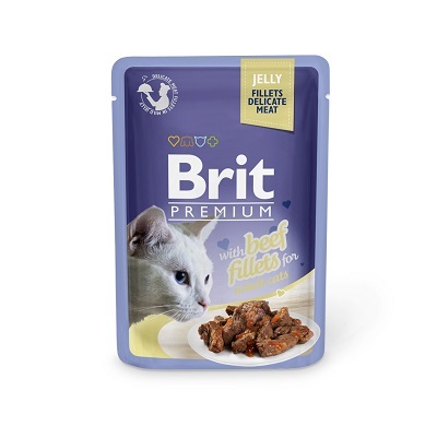 捷克 Brit 自然精選系列 貓濕糧 牛肉果凍 85g【原箱24包】(EXP 04/2026)