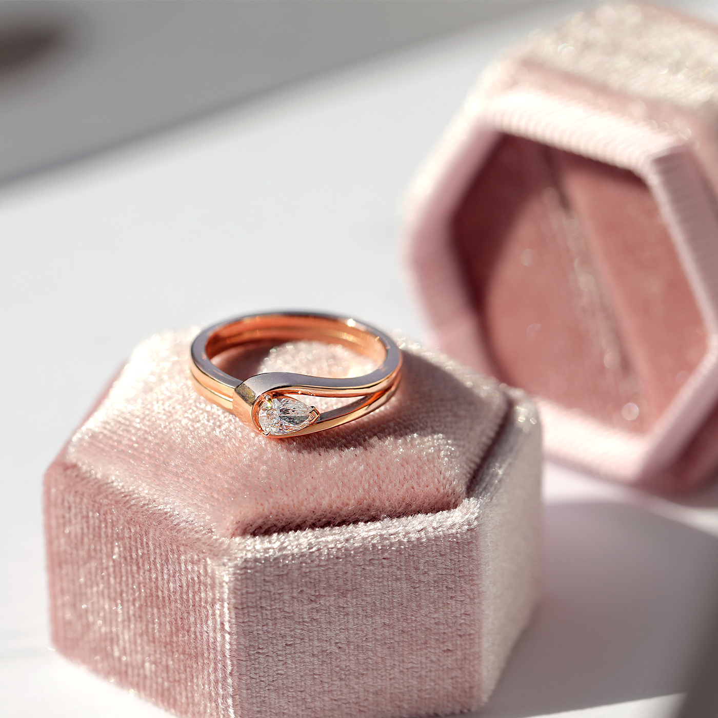 梨渦 — 30分鑽石戒指