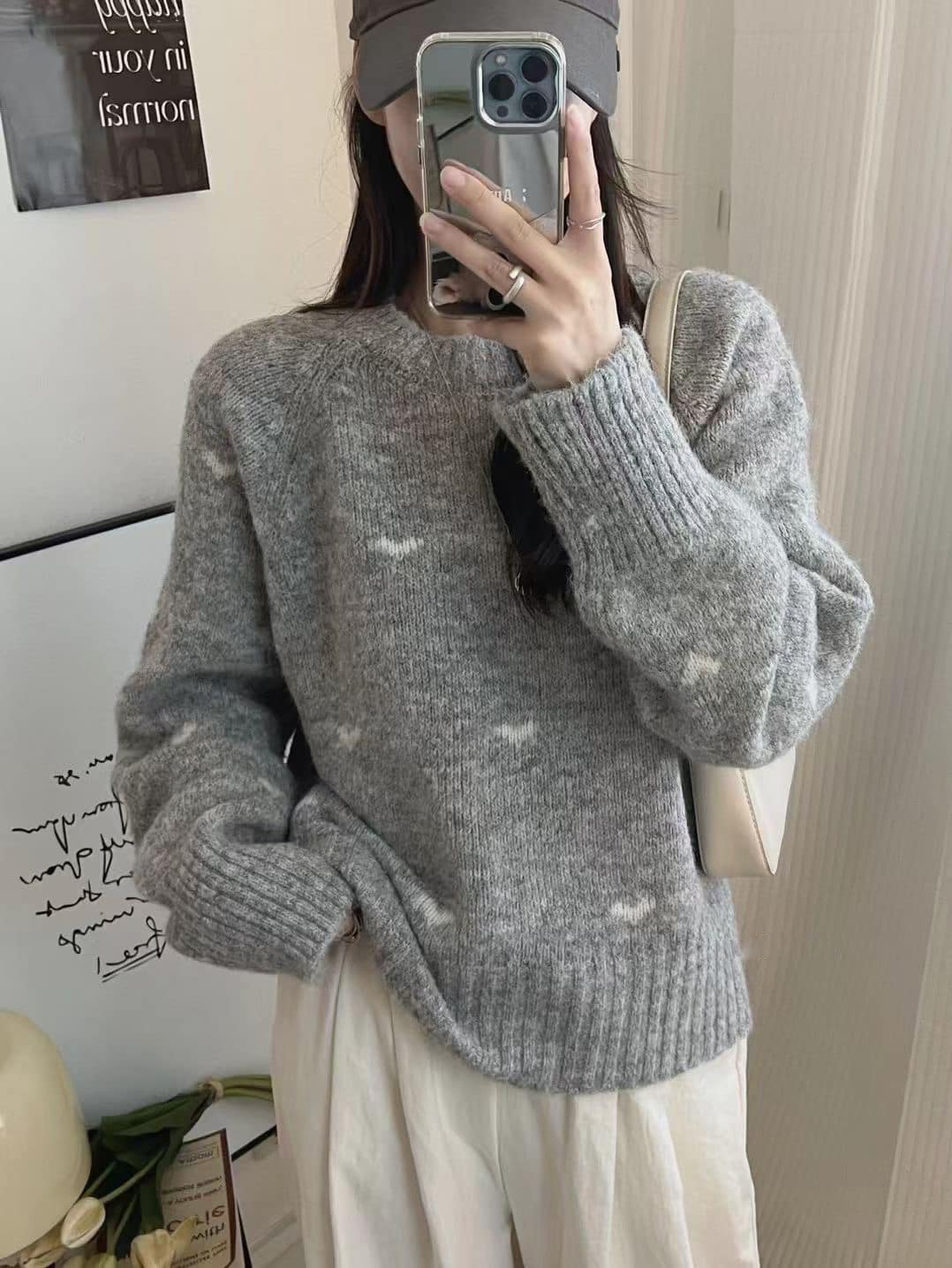 上衣丨愛心暖呼呼毛衣