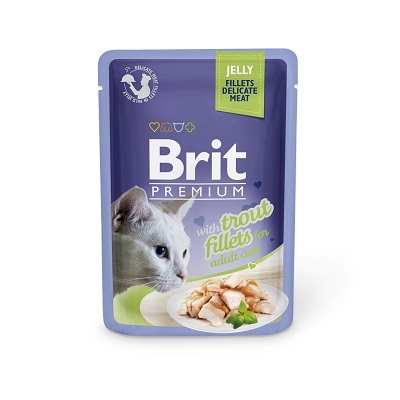 捷克 Brit 自然精選系列 貓濕糧 鱒魚果凍 85g【原箱24包】(EXP 08/2026)