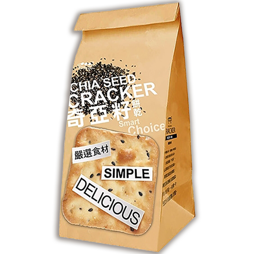 SF 蘇打餅乾 180g(奇亞籽/青蔥藍藻/香草岩鹽/黎麥紫菜) 袋裝 健康 上友