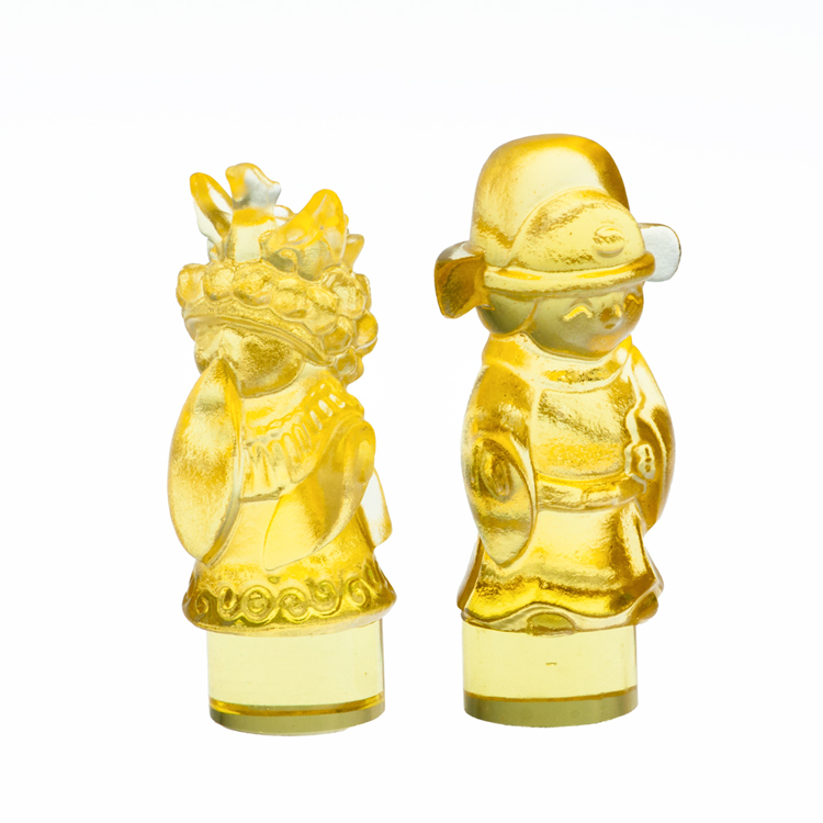 鹿港窯 琉璃牽手一生對章|結婚禮物推薦|雙喜娃娃刻印專屬印章