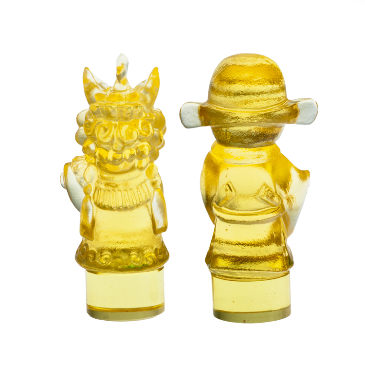 鹿港窯 琉璃牽手一生對章|結婚禮物推薦|雙喜娃娃刻印專屬印章