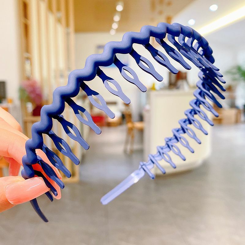 【特價品】兒童碎發髮箍帶齒防滑頭箍髮飾(6#藍色)#DH896021495