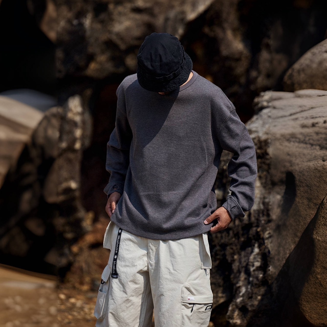 舒適華夫格打底上衣