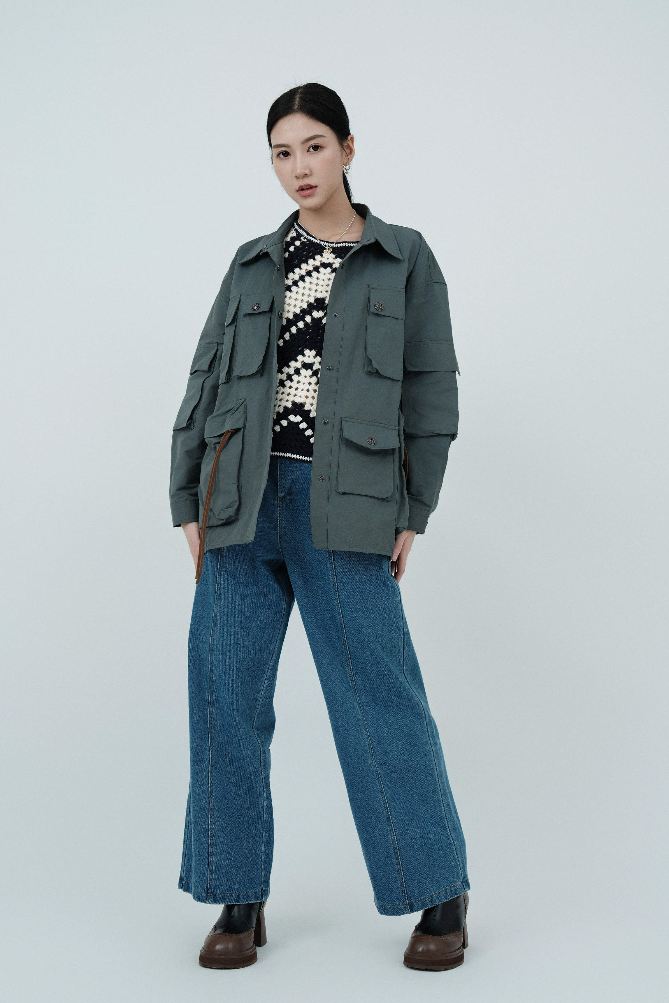 FW24_0218（外套＋上衣+牛仔褲）