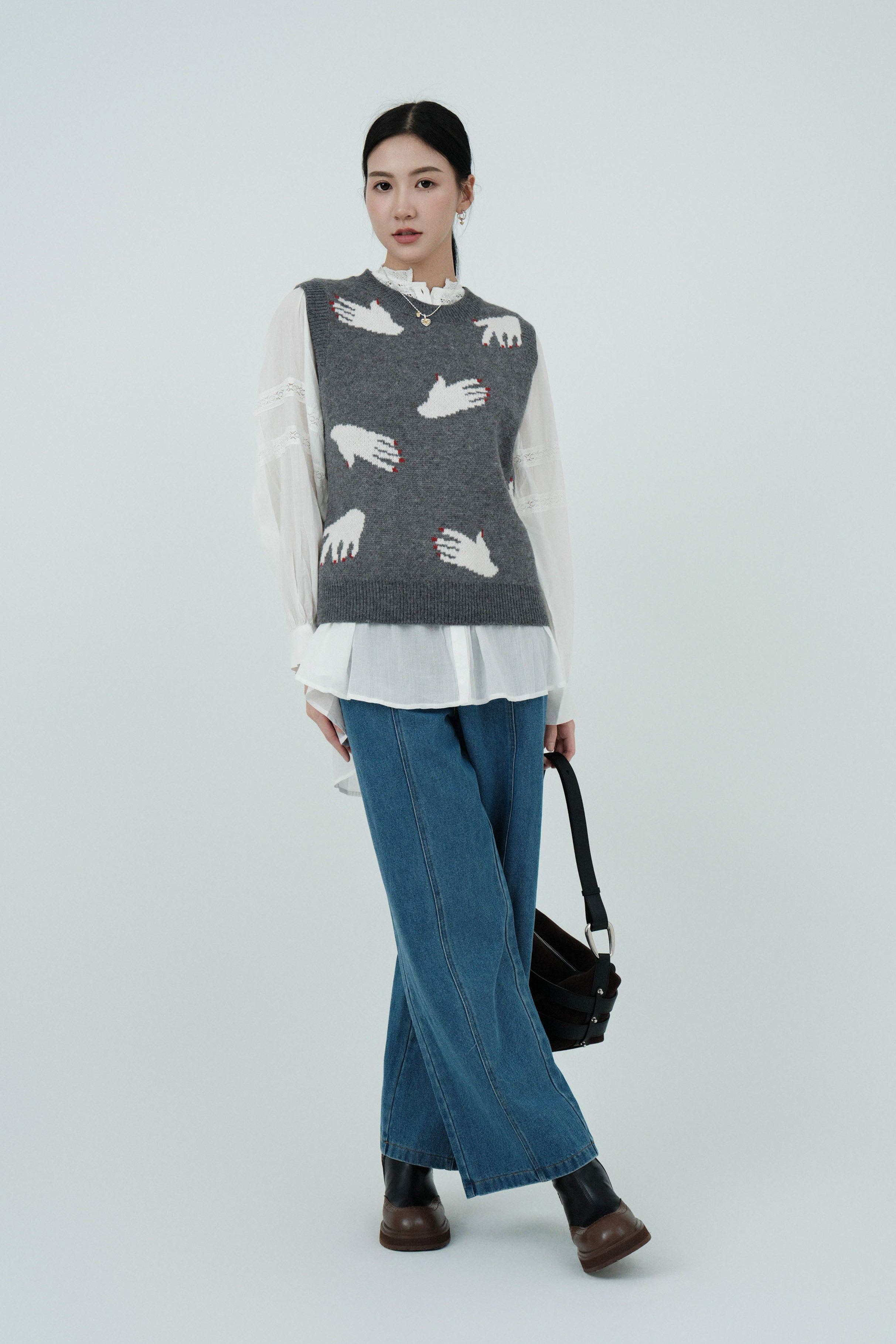 FW24_0219（背心＋上衣+牛仔褲）