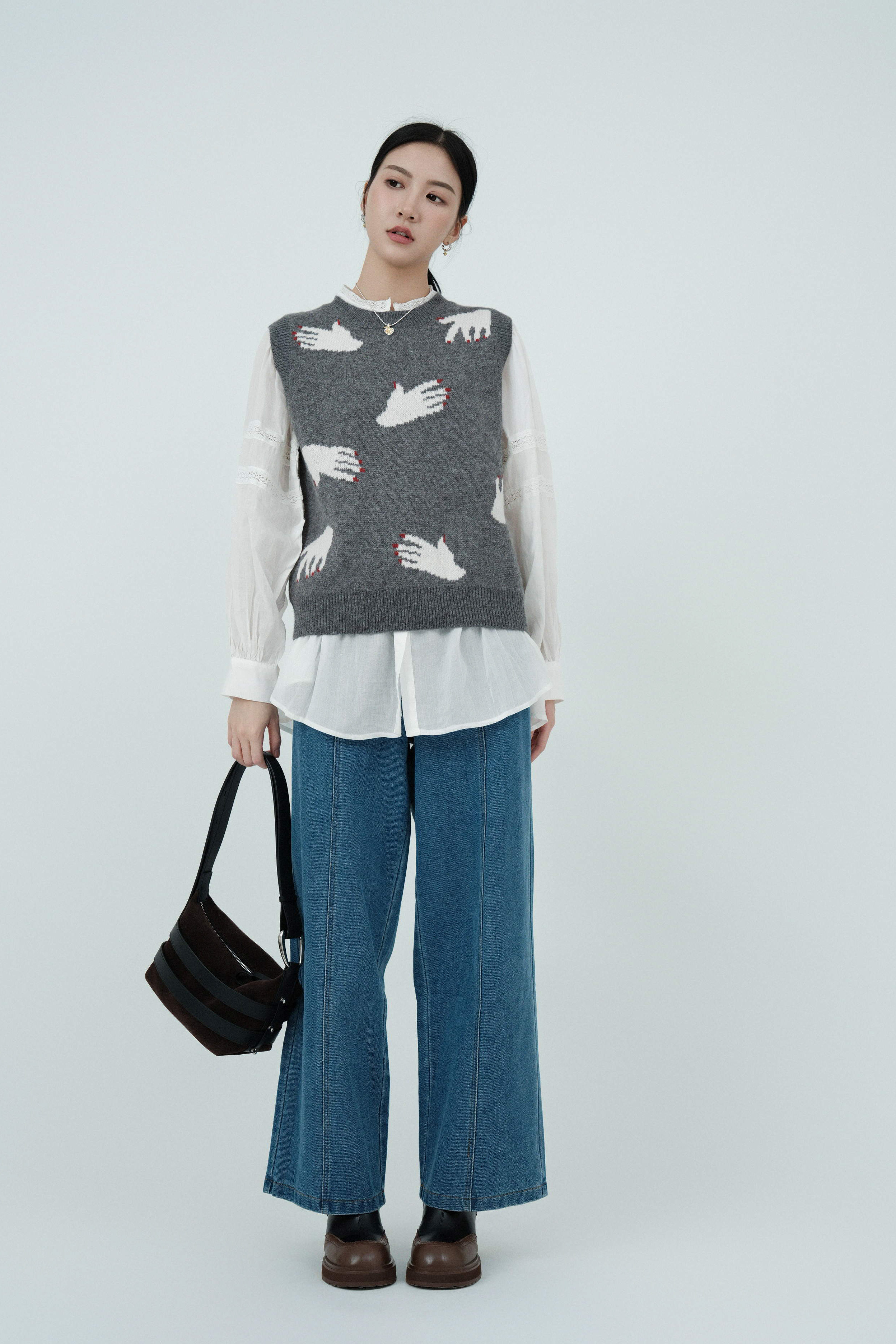 FW24_0219（背心＋上衣+牛仔褲）