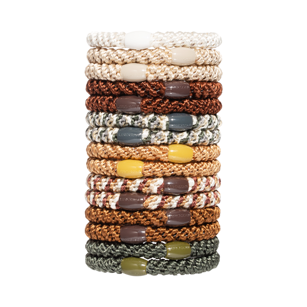 L. ERICKSON｜彈力髮圈桶-紐約褐棕