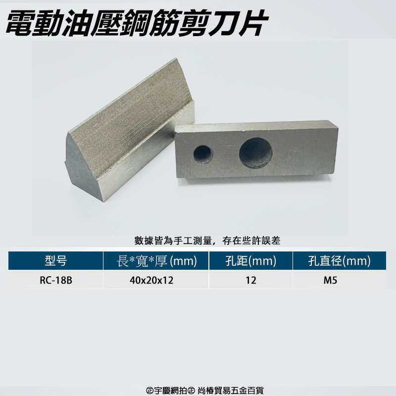 附發票｜電動油壓鋼筋剪刀片｜RC16B-BD、RC18B-BD、RC20B-BD RC系列刀片
