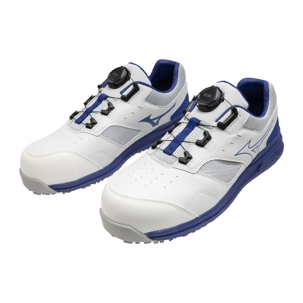 MIZUNO F1GA247601 美津濃防護鞋 白色x藍色