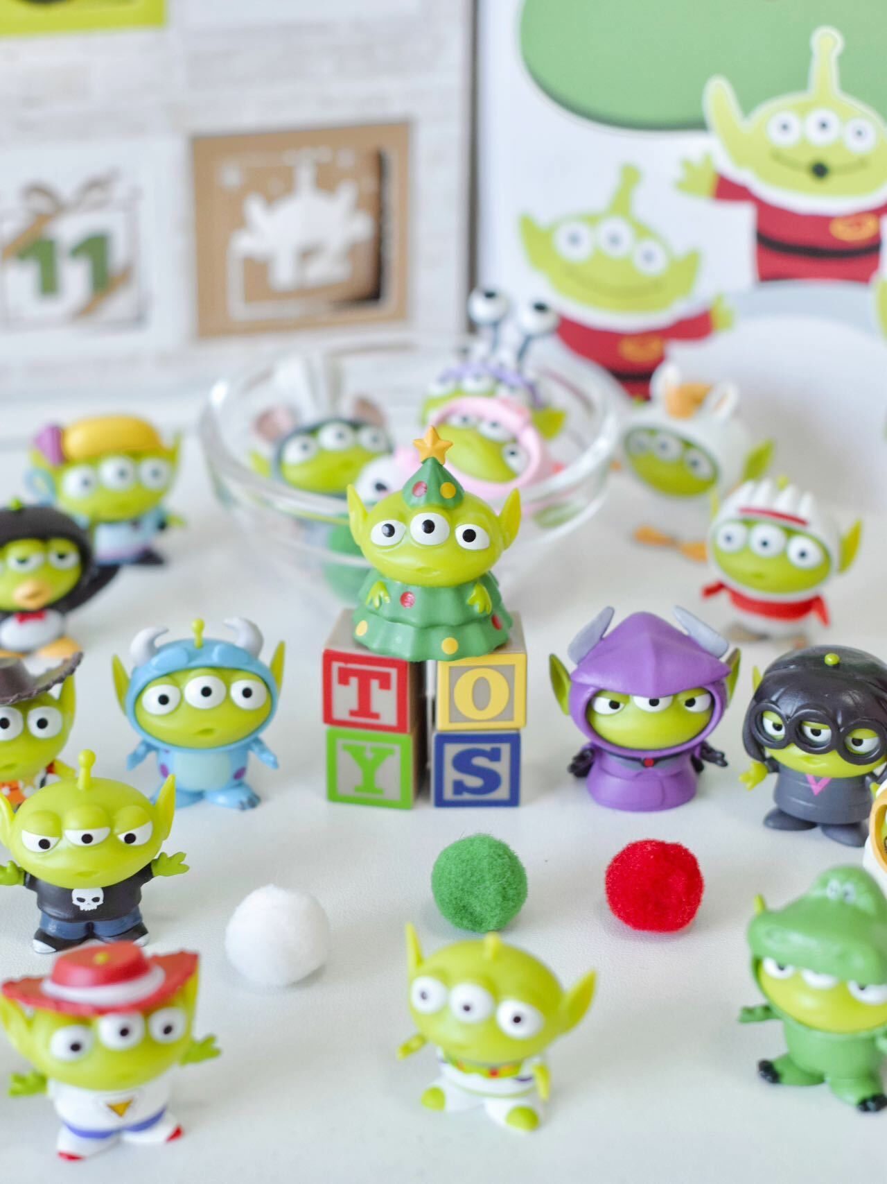 PIXAR 皮克斯 迪士尼 三眼怪 三眼仔 倒數日曆 禮盒 公仔 擺設 聖誕節 / 預購