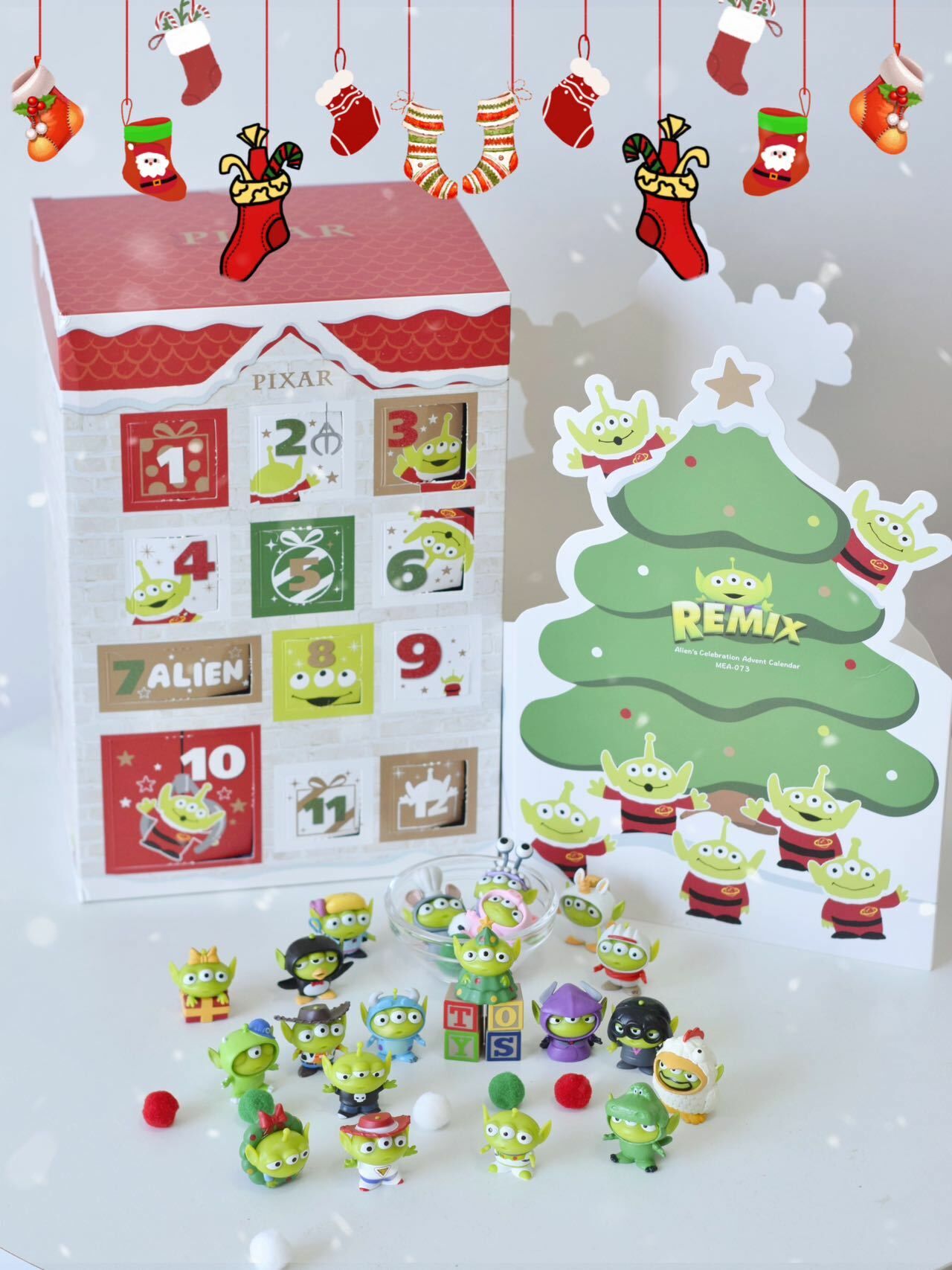 PIXAR 皮克斯 迪士尼 三眼怪 三眼仔 倒數日曆 禮盒 公仔 擺設 聖誕節 / 預購