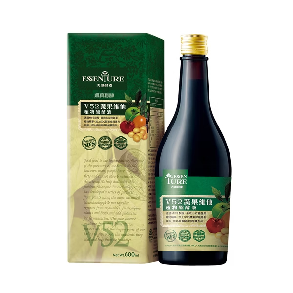 大漢酵素 V52蔬果維他植物醱酵液 600ML/瓶