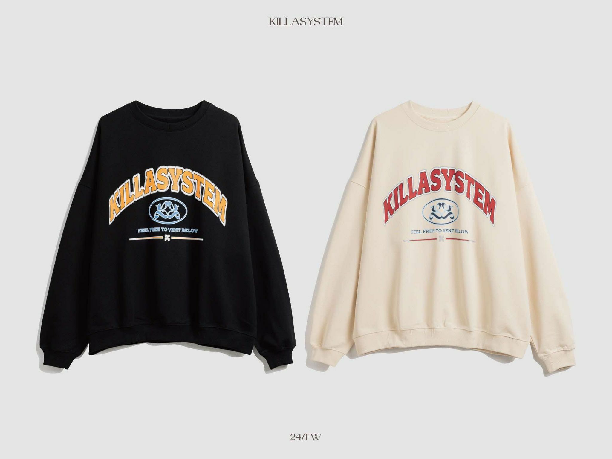 KILLASYSTEM 24F/W VINTAGE SWEATER (米白色)