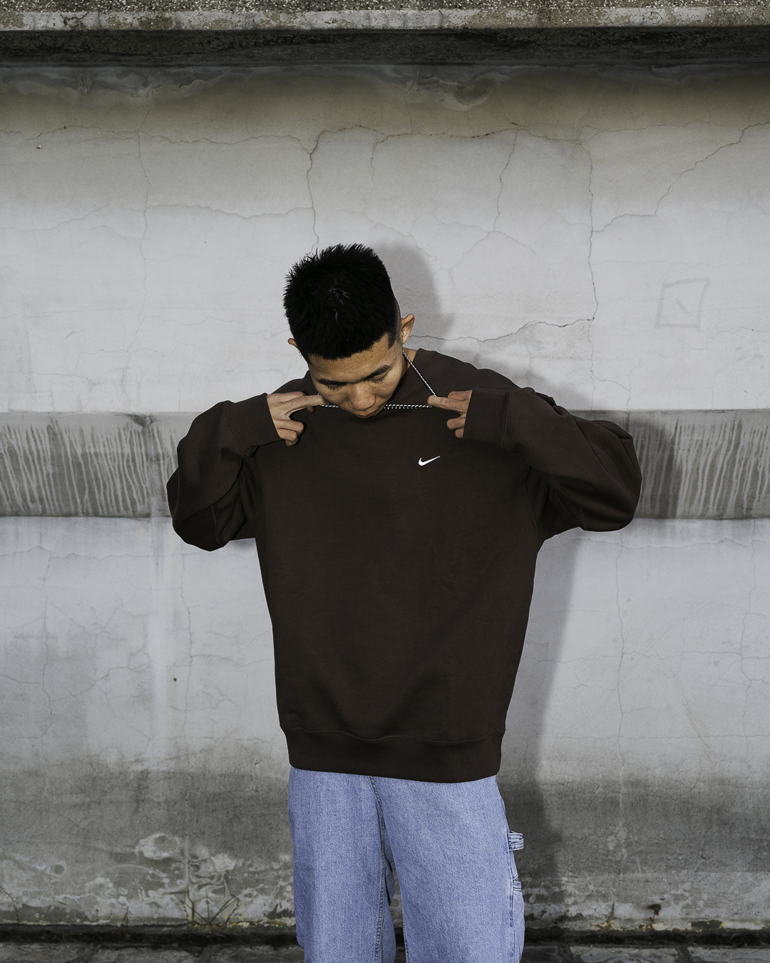 『冬天必須有Nike LAB 美拉德的陪伴 🔆』Nike LAB Solo Swoosh Crew 刷毛大學踢