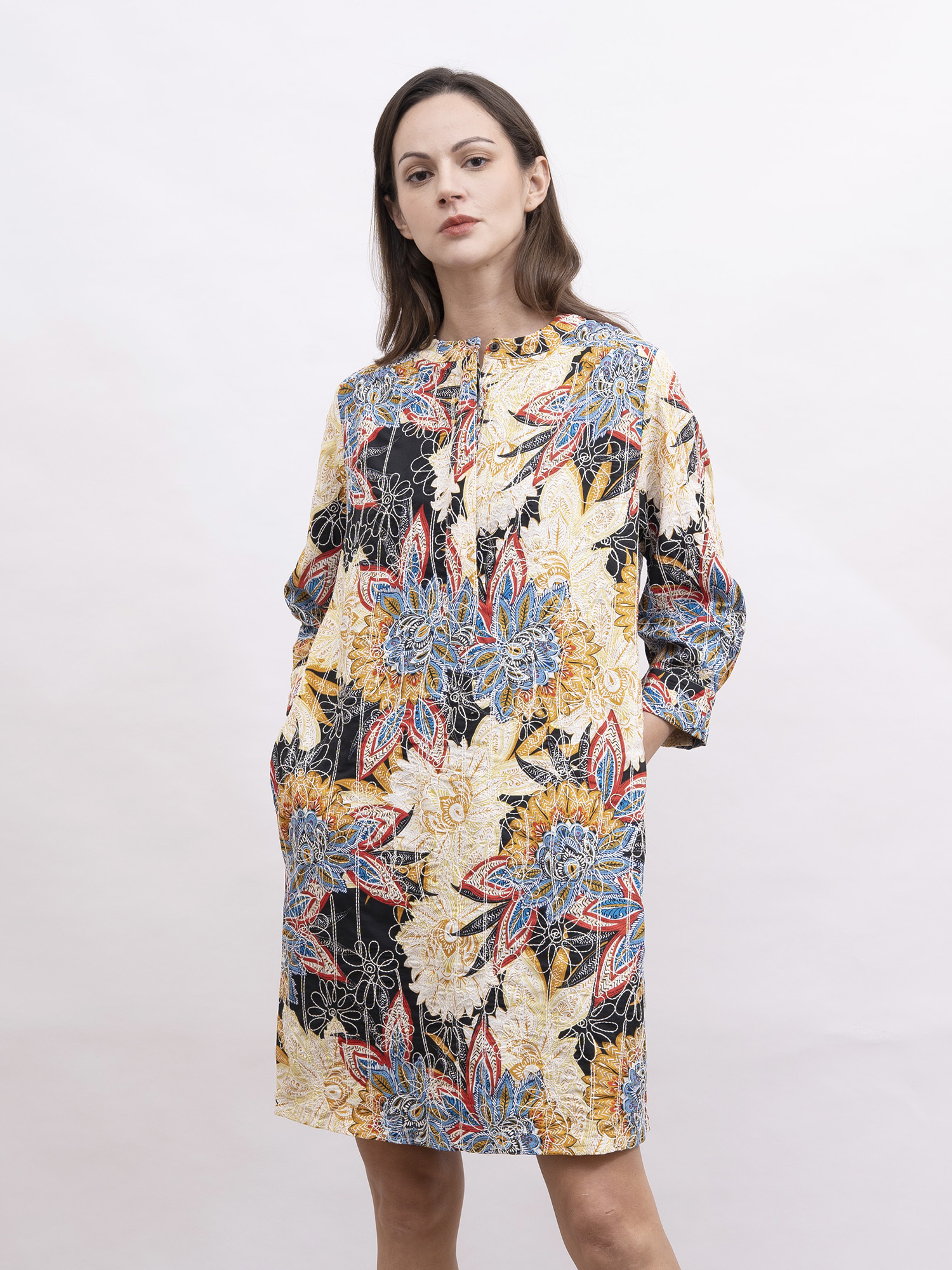 mi-tu 印花恤衫連身裙