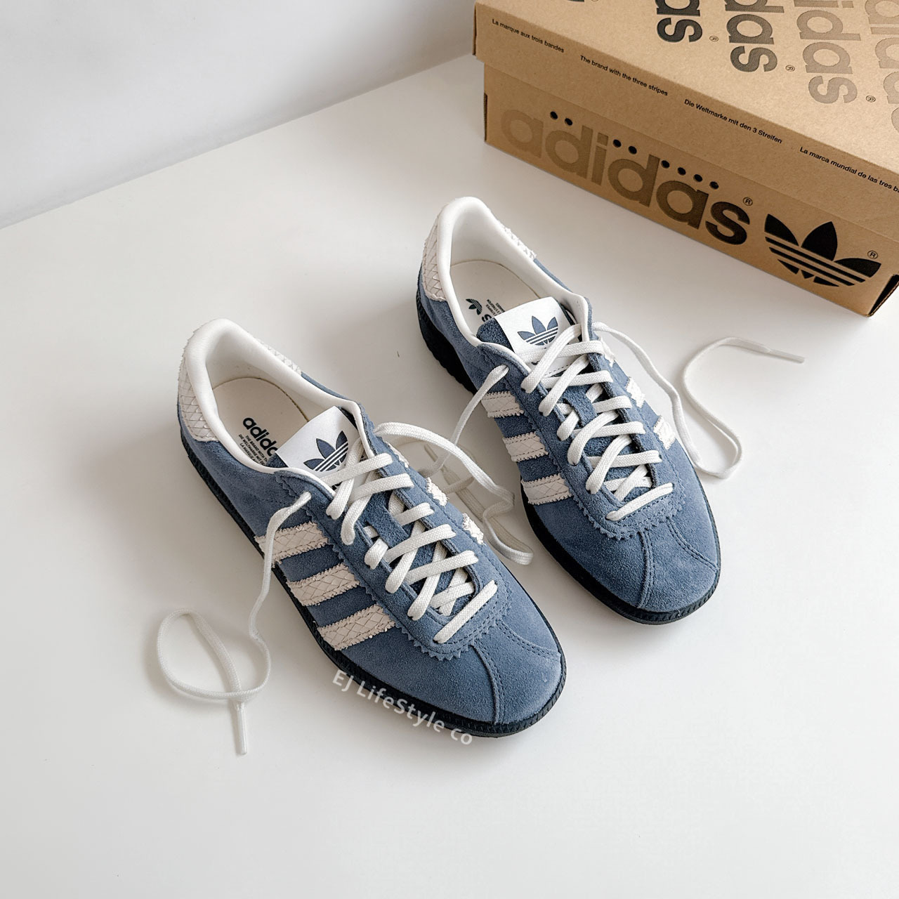 ADIDAS BERMUDA NIGHT INDIGO PRELOVED INK 午夜藍 墨水藍 藍灰 奶油白 蛇紋 女鞋 IF6558 / 預購