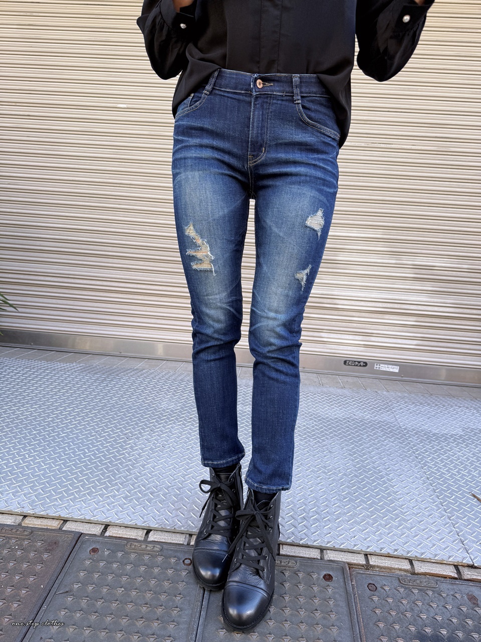 正韓顯瘦無敵STAR鬆緊牛仔合身褲