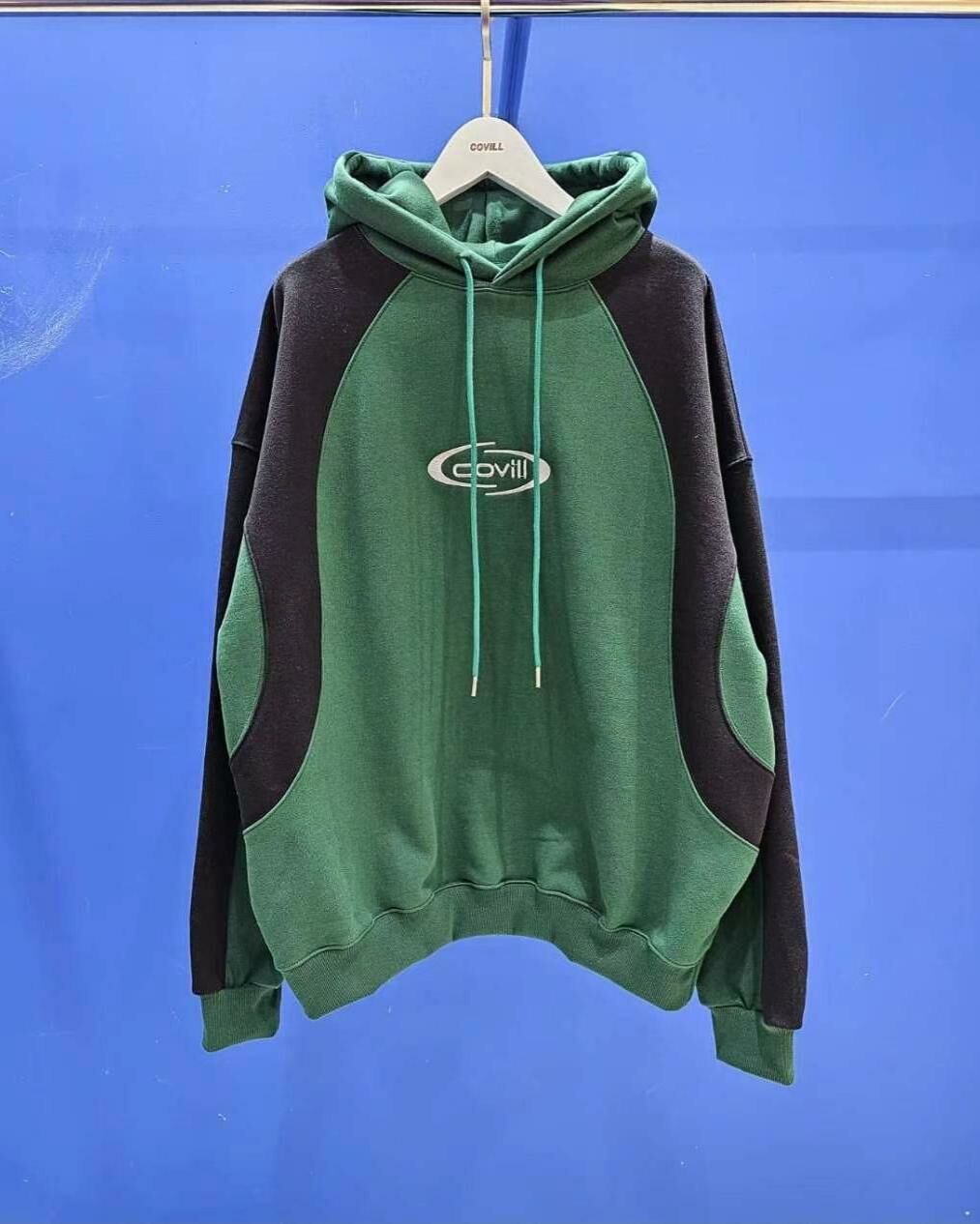 拼色英文字連帽衛衣 COVILL-146T