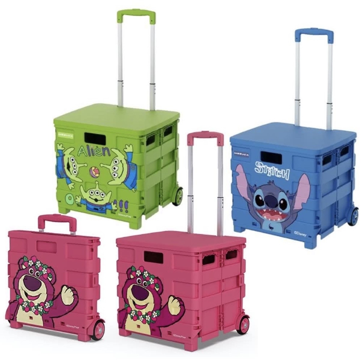 正版授權 迪士尼 手拉車 皮克斯 購物車 摺疊推車