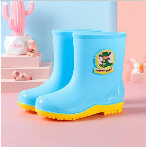 【特價品】兒童保暖防滑防水雨鞋（藍色  單鞋  31碼）