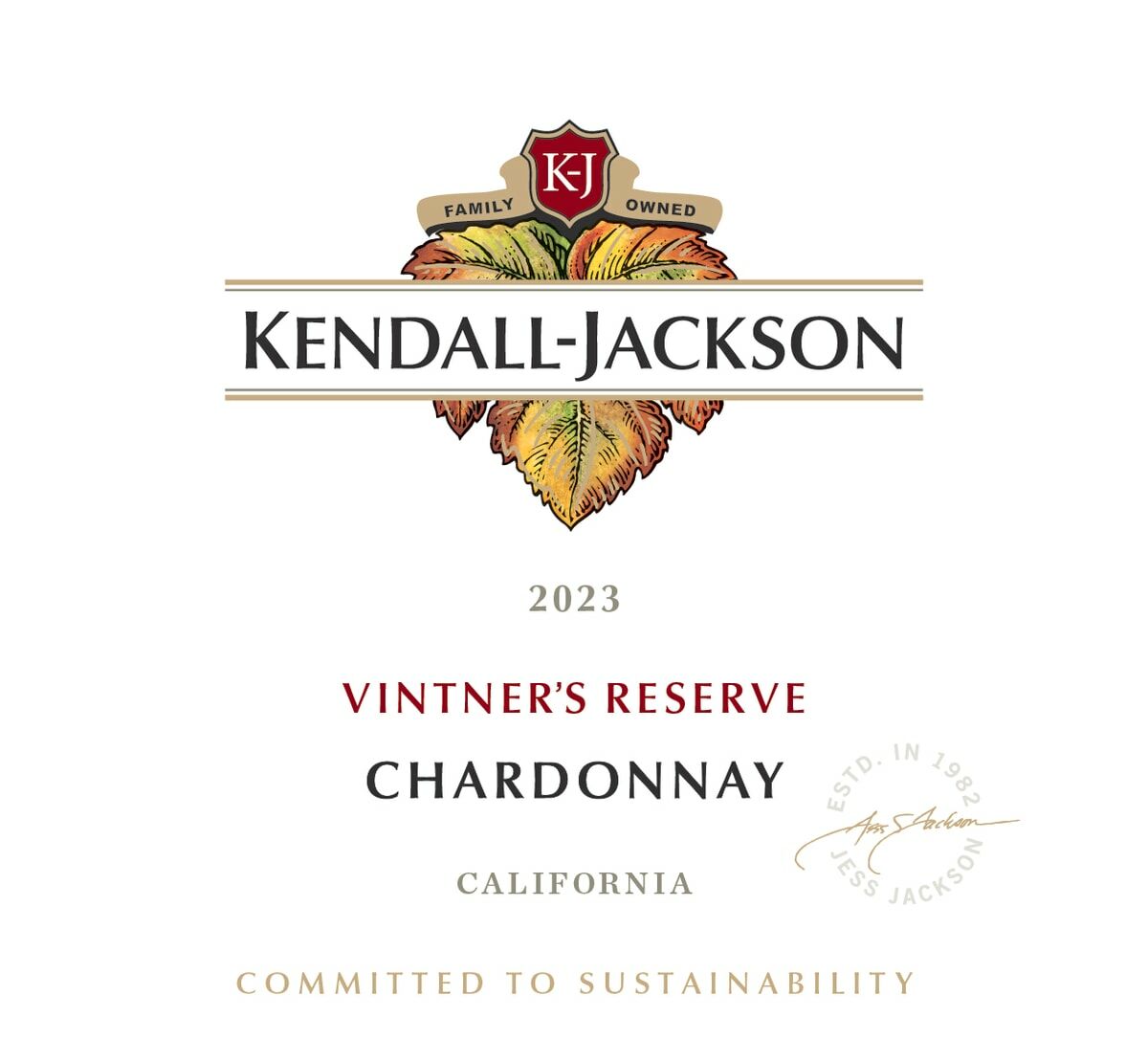Kendall Jackson Vintner's Reserve Chardonnay 2023