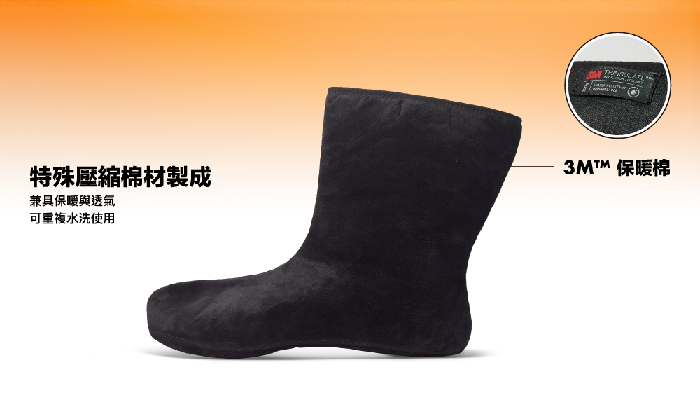 PATRONI 安全雨鞋專用 保暖抗菌襪套