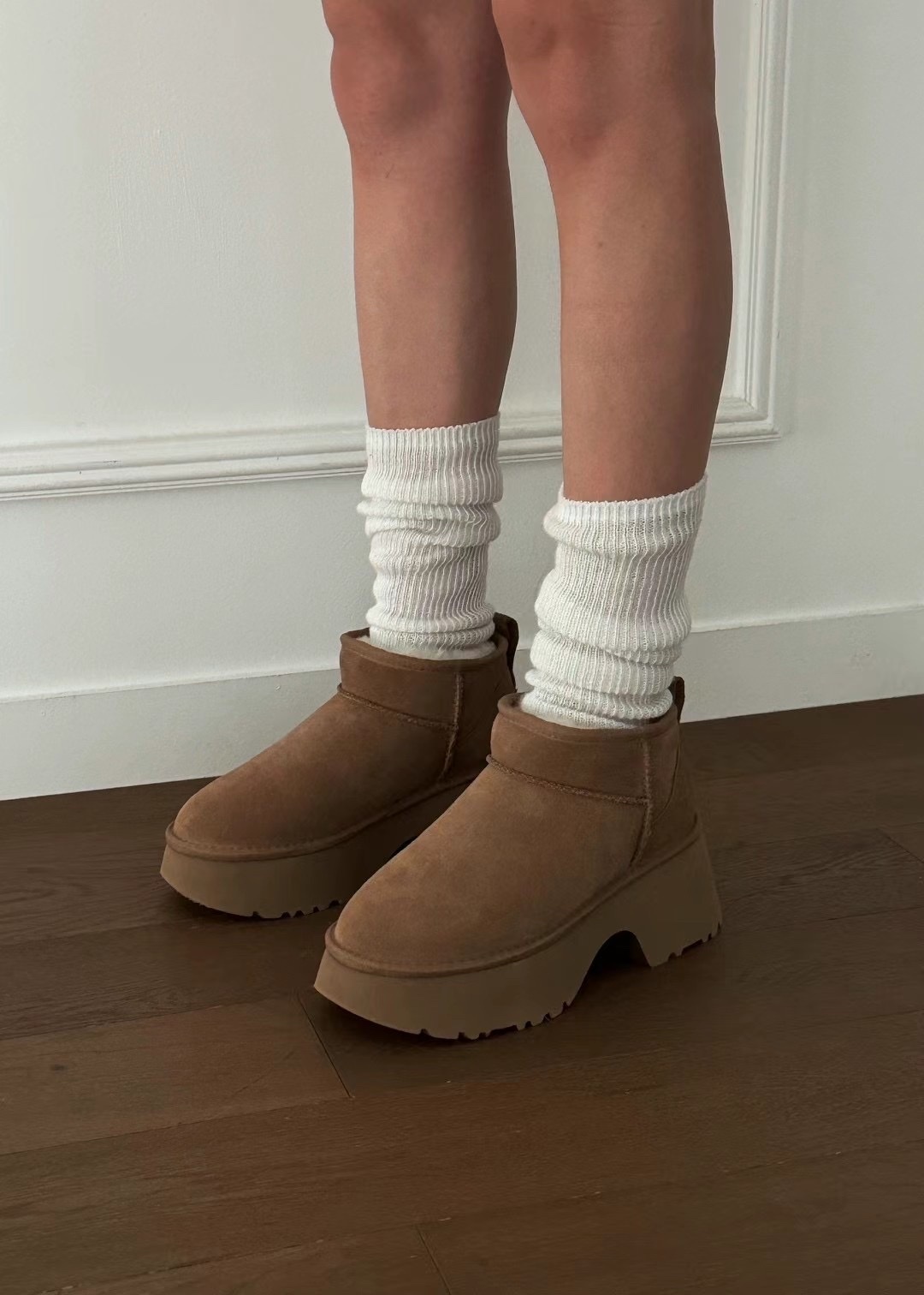 厚底人魚款雪地靴（6公分厚底）