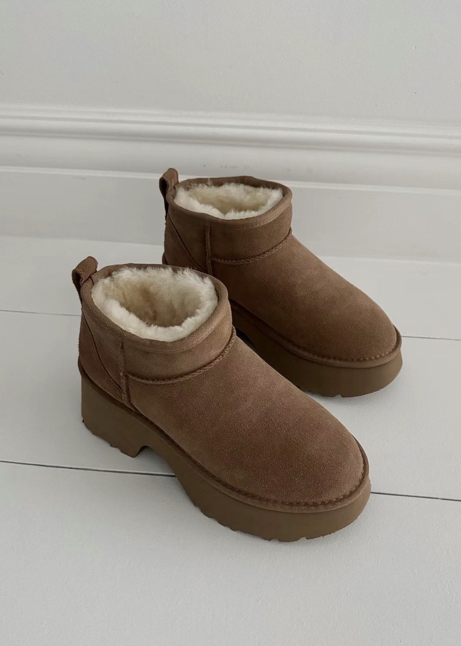 厚底人魚款雪地靴（6公分厚底）