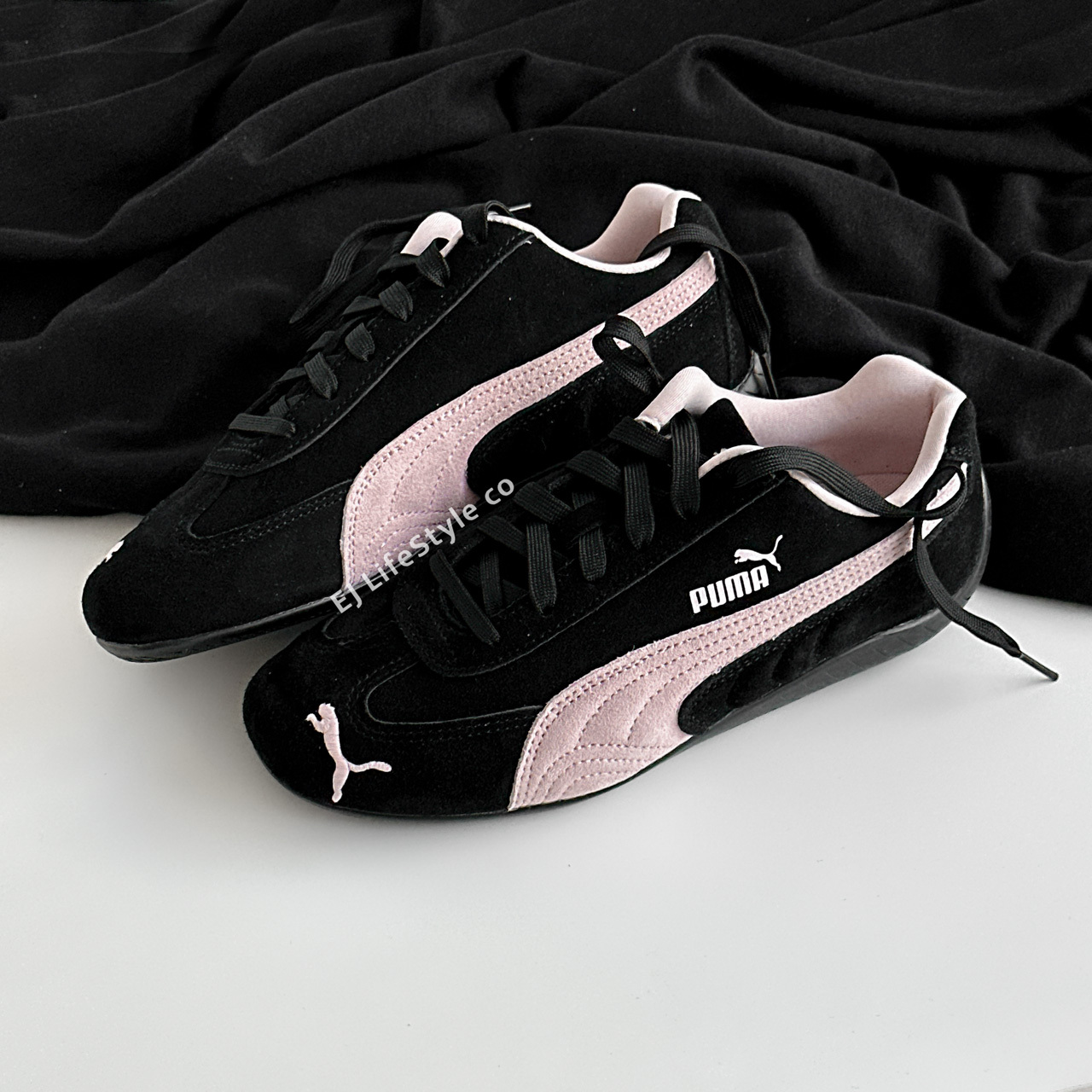 PUMA SPEEDCAT OG 黑粉 淡粉 柔粉 麂皮 女鞋 398846-09 ROSÉ代言同款 朴彩英 / 現貨
