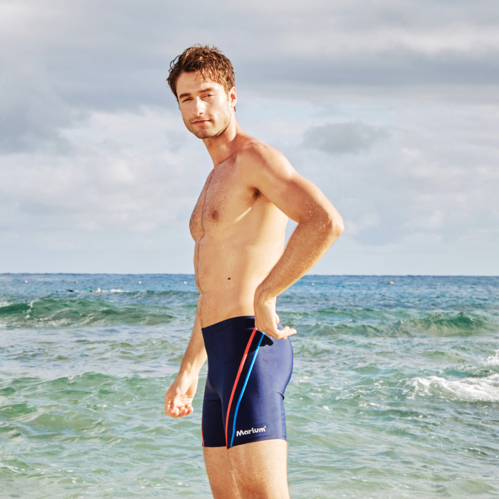 MAR-8164A  休閒三分褲 - 深藍色