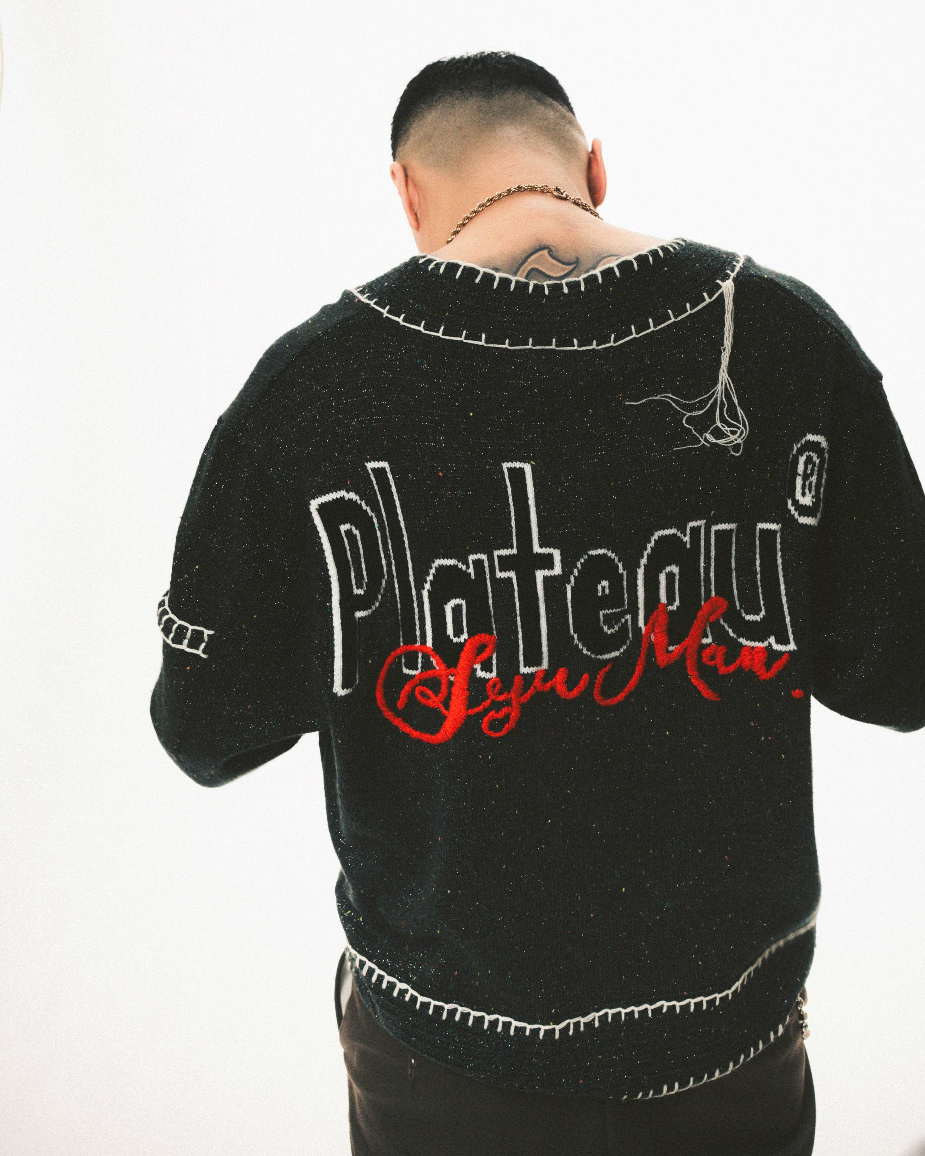 PLATEAU STUDIO / PLATEAU x SYU.Man floral cardigan - Bl