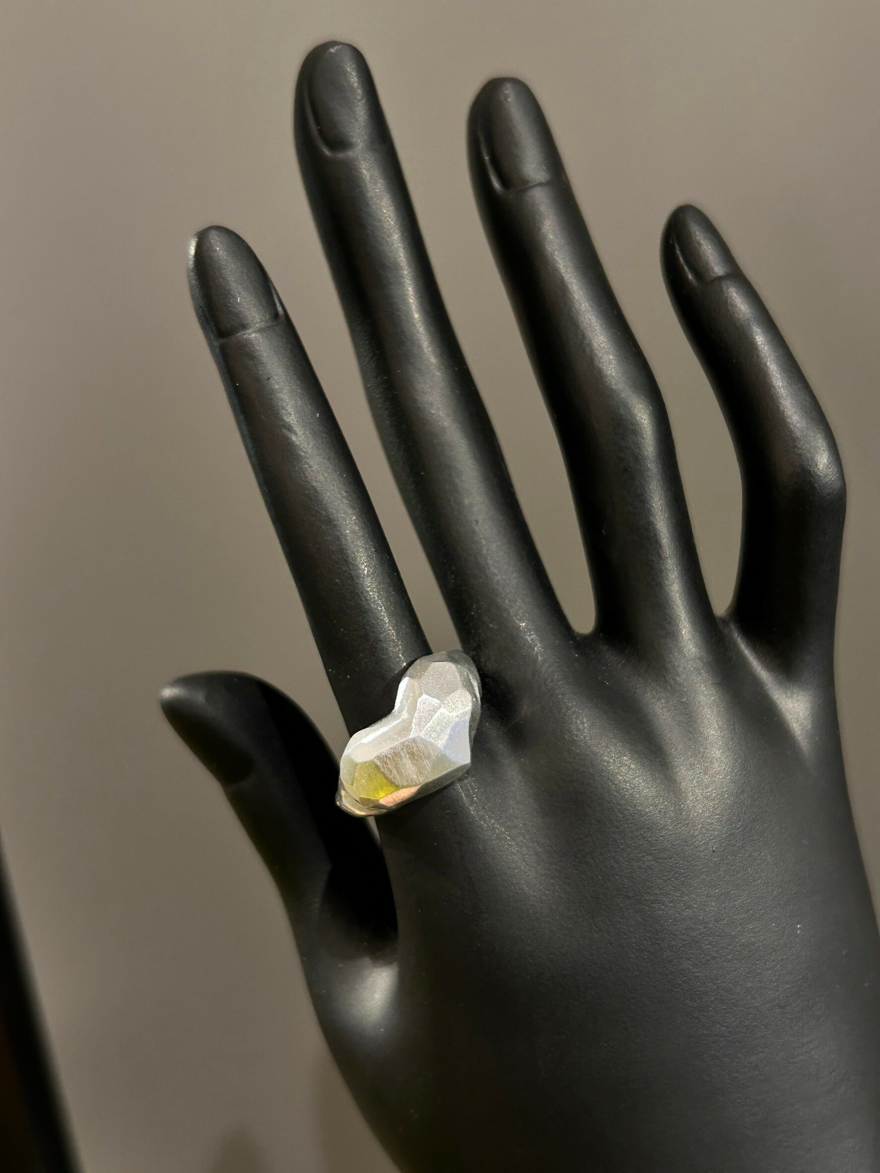 [LAUGHTER] mosaic heart ring