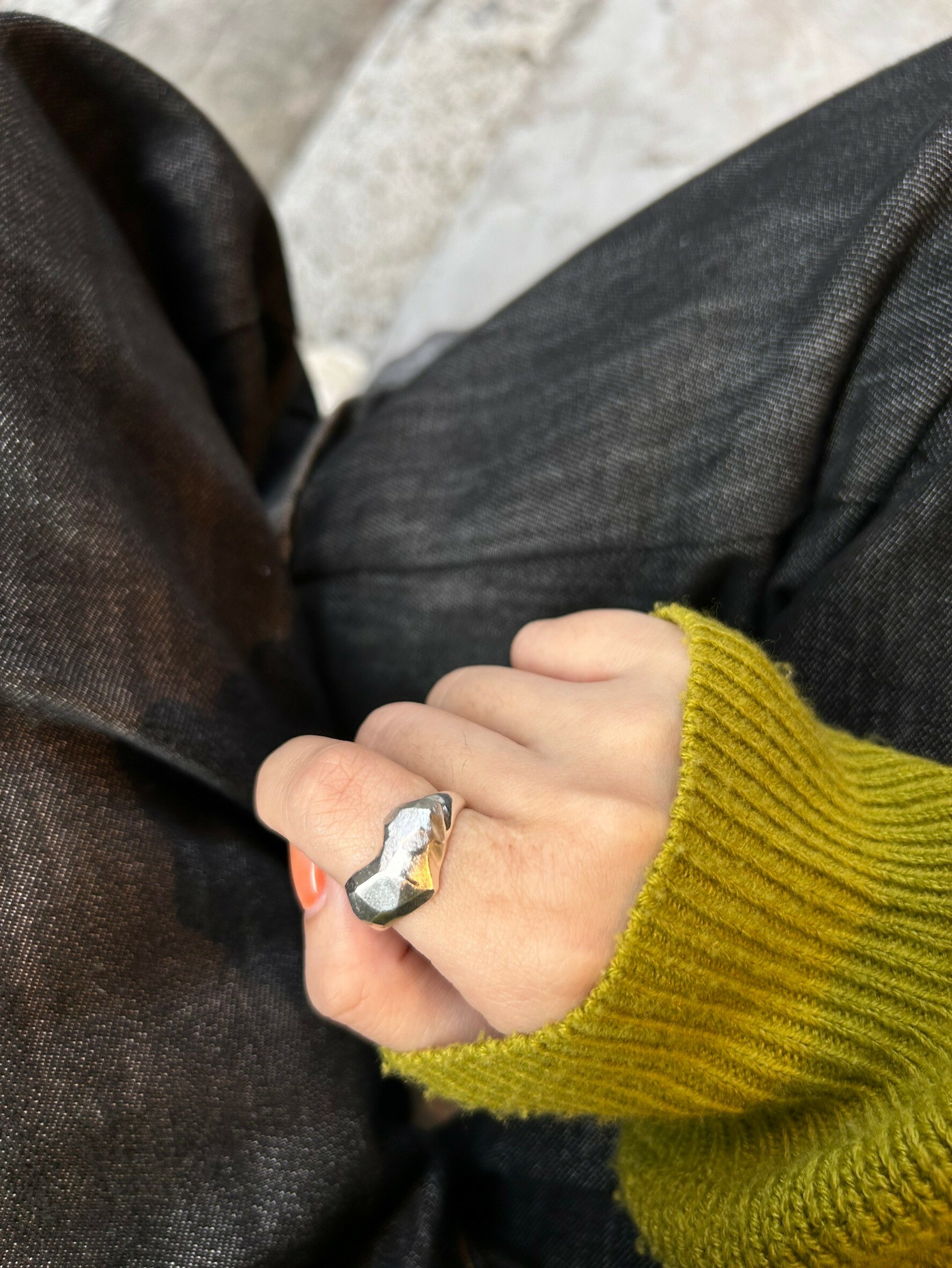 [LAUGHTER] mosaic heart ring