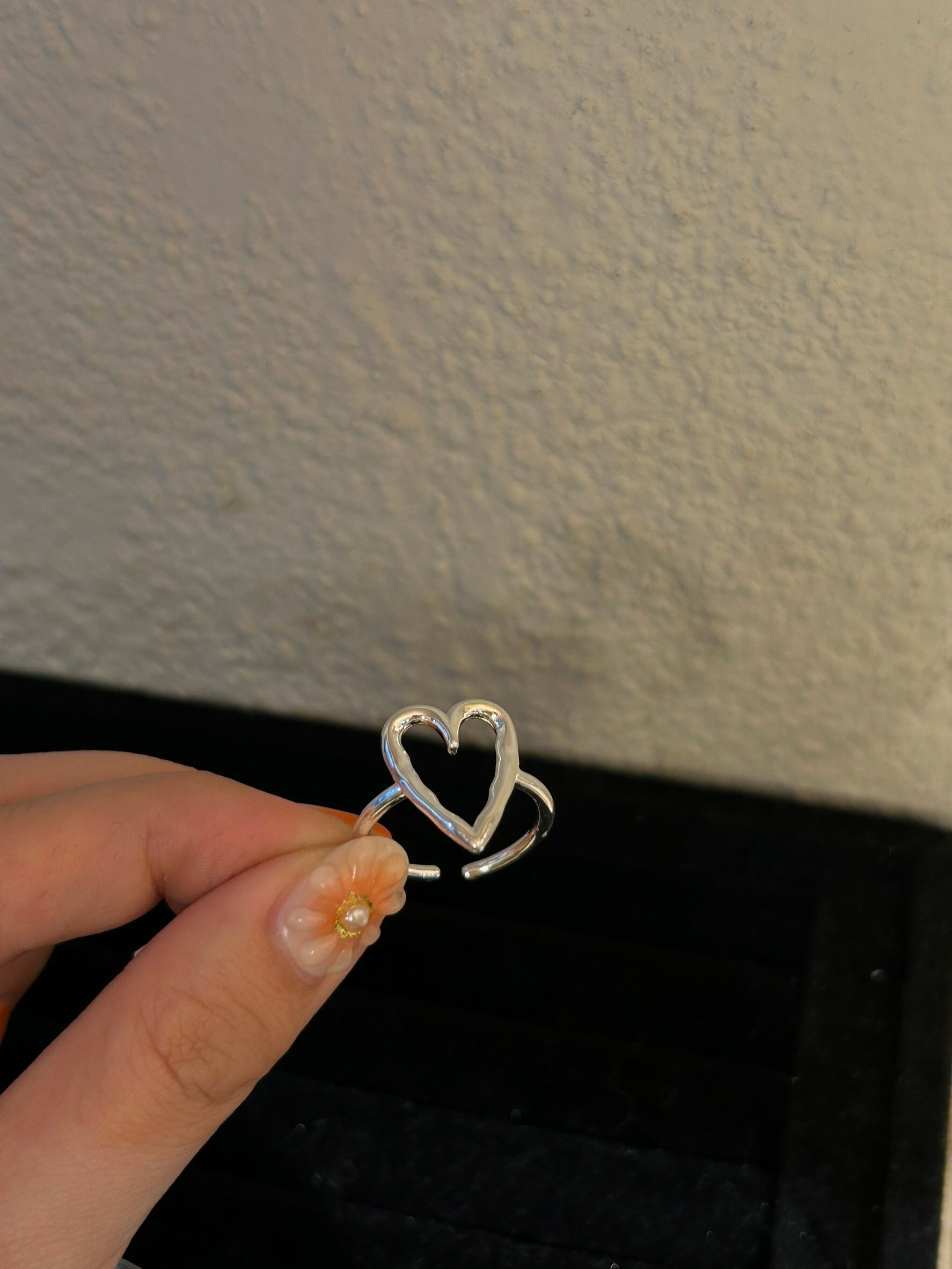 [LAUGHTER] nuance open heart ring