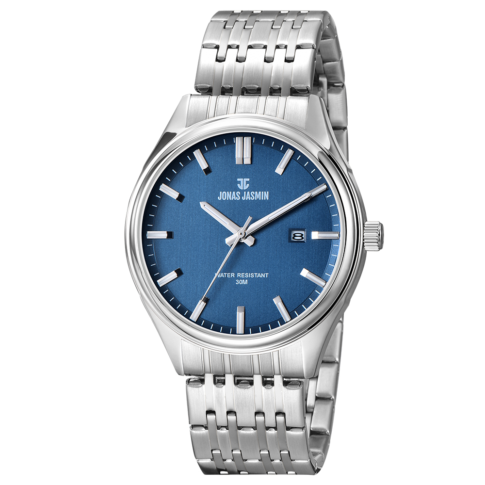 【Jonas Jasmin 喬納斯】JJ-3120M 情侶對錶 男款 時尚 多色 夜光指針刻度 日期顯示 石英 手錶-